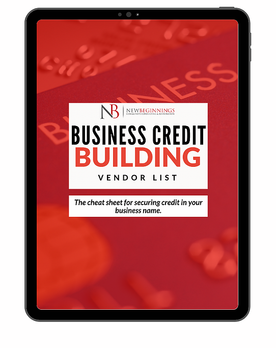 Business Credit Building Vendor List eBook